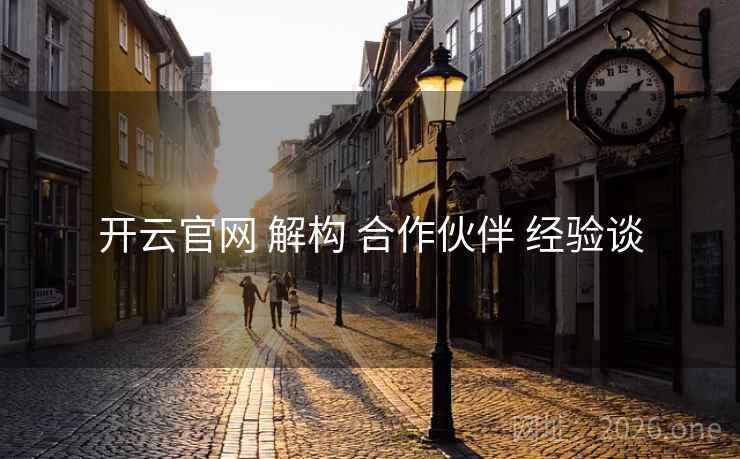 开云官网 解构 合作伙伴 经验谈