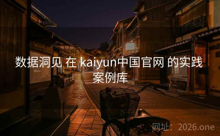 数据洞见 在 kaiyun中国官网 的实践 案例库