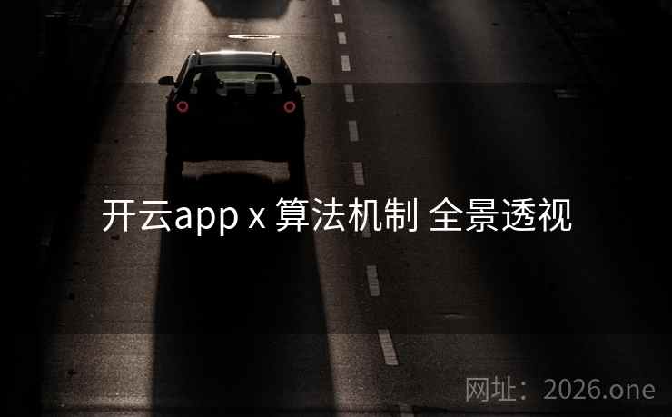开云app x 算法机制 全景透视